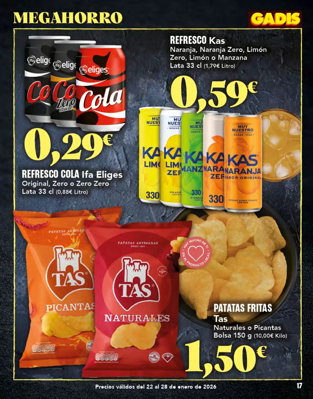 Folleto promocional de Gadis válido desde el 22/01/2026 - Página 17.