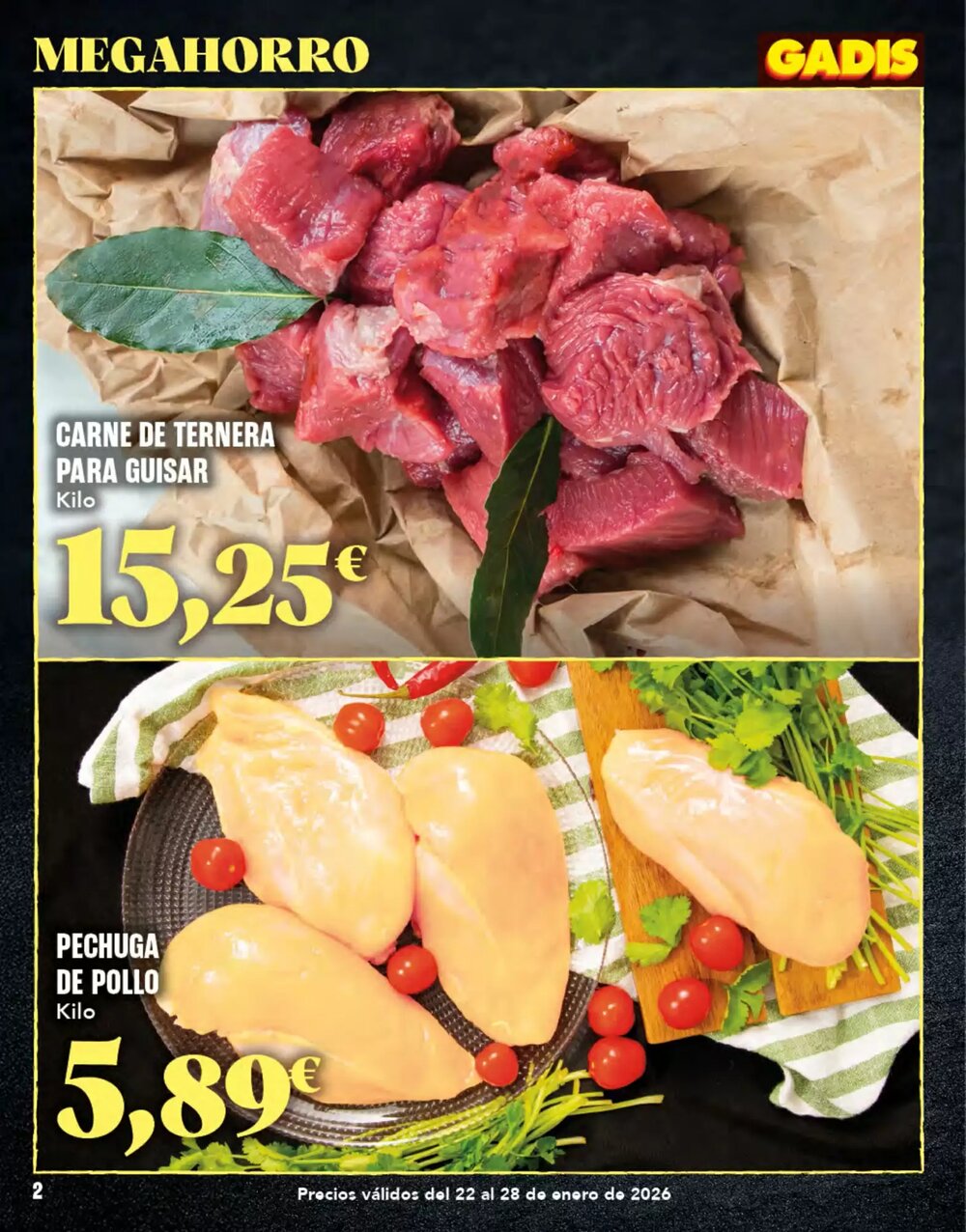 Folleto promocional de Gadis válido desde el 22/01/2026 - Página 2.