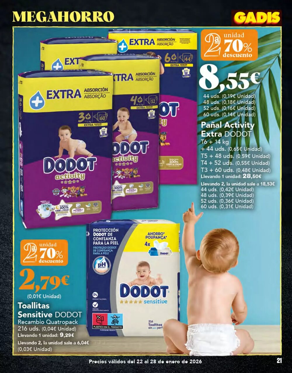 Folleto promocional de Gadis válido desde el 22/01/2026 - Página 21.