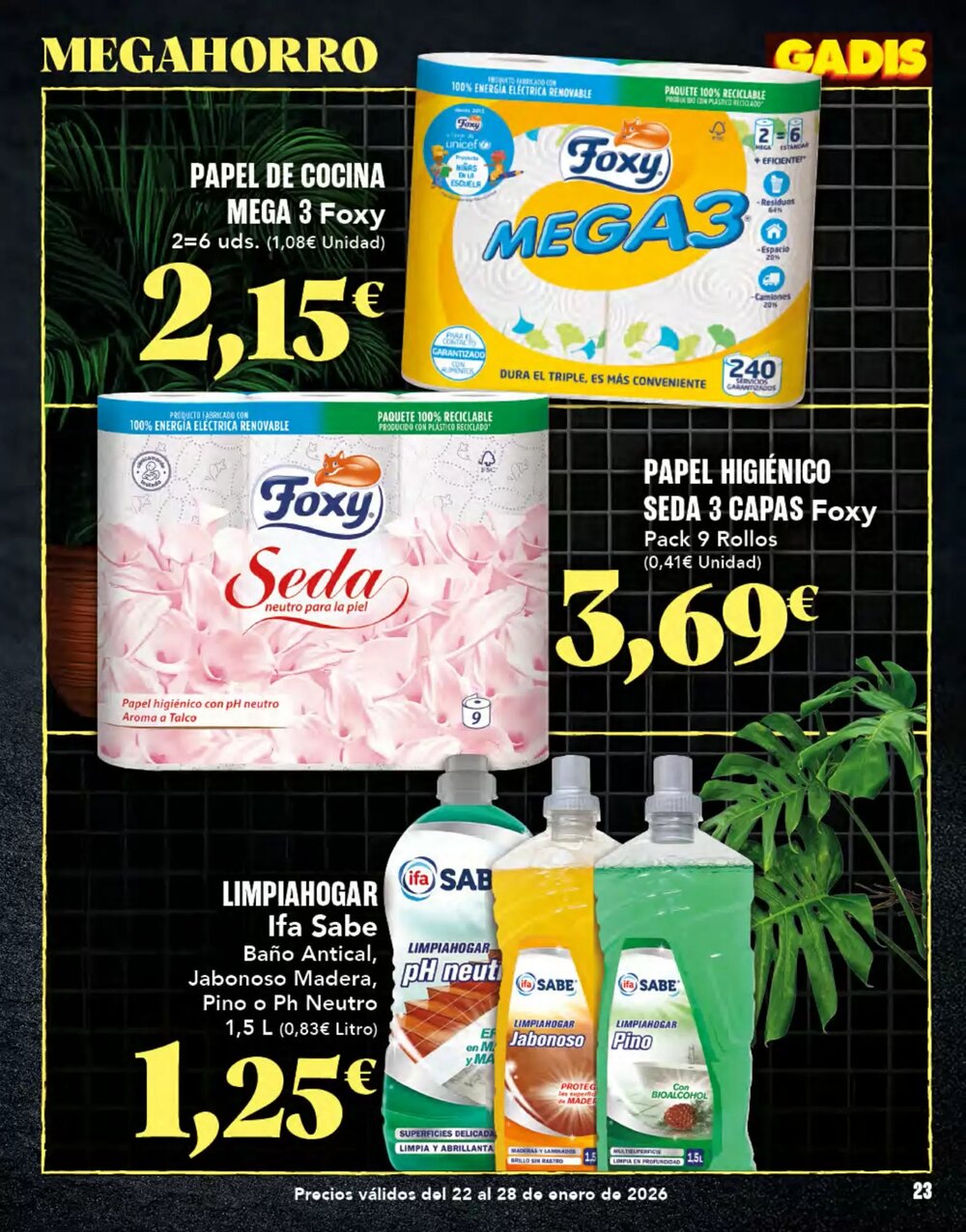 Folleto promocional de Gadis válido desde el 22/01/2026 - Página 23.