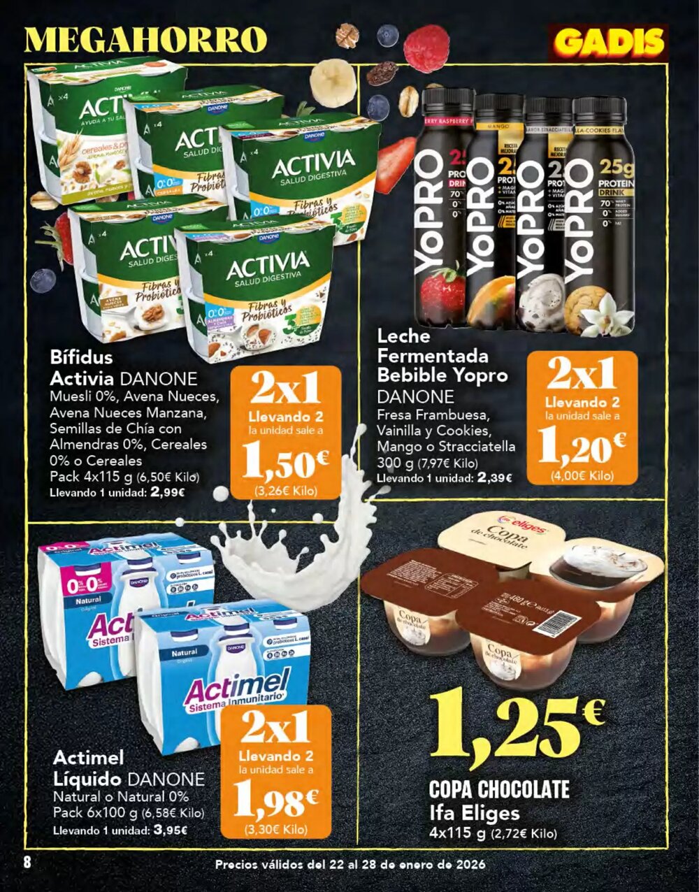 Folleto promocional de Gadis válido desde el 22/01/2026 - Página 8.