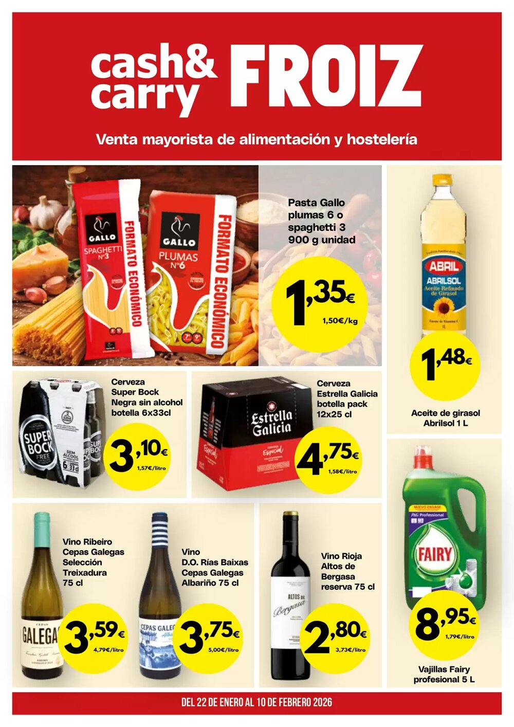 Folleto promocional de FROIZ válido desde el 22/01/2026 - Página 1.