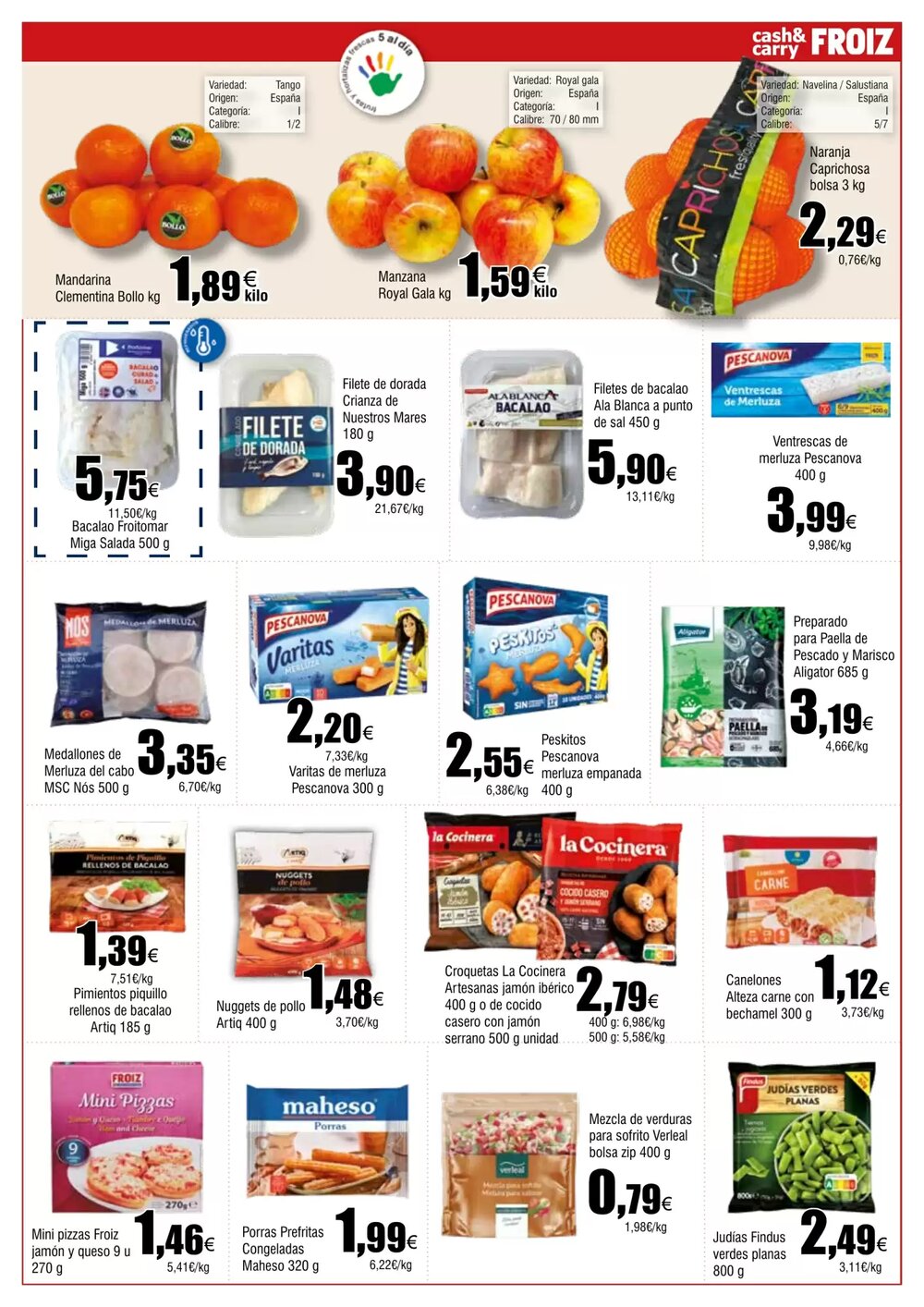 Folleto promocional de FROIZ válido desde el 22/01/2026 - Página 9.