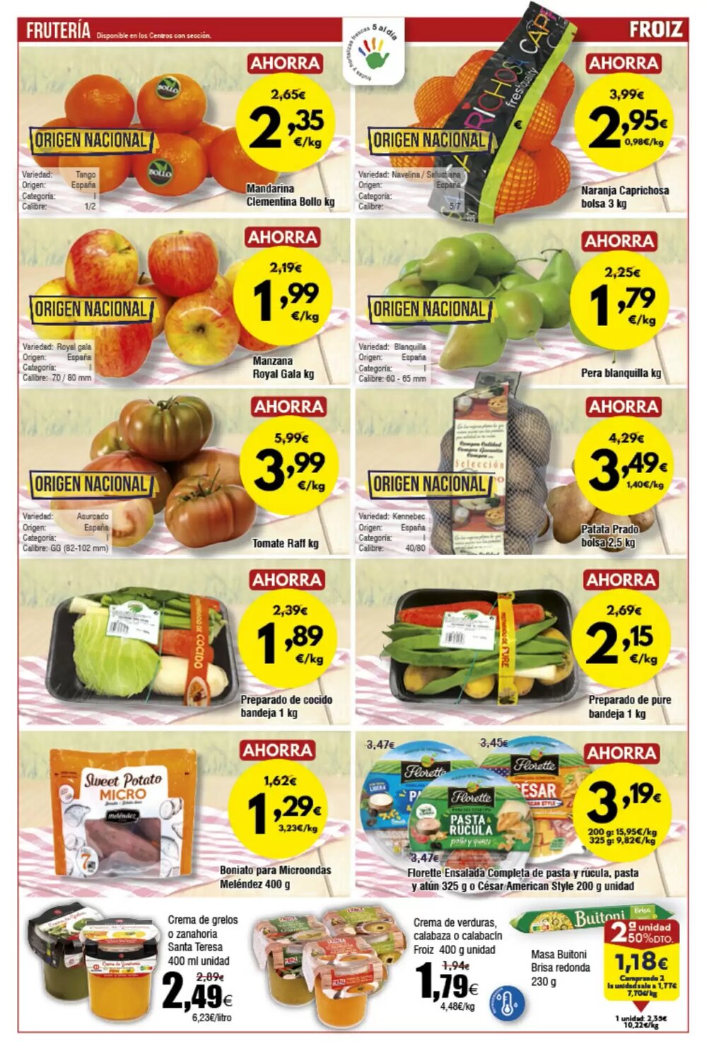 Folleto promocional de FROIZ válido desde el 22/01/2026 - Página 2.