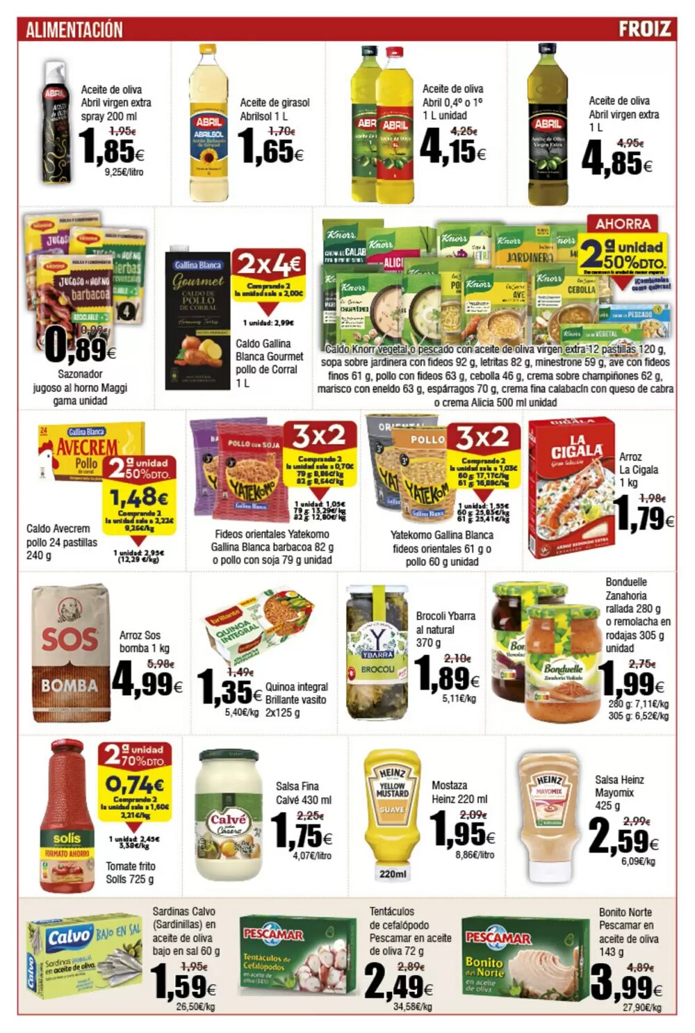 Folleto promocional de FROIZ válido desde el 22/01/2026 - Página 8.