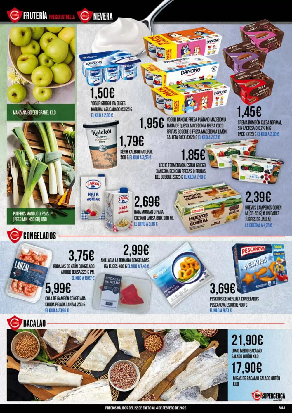 Folleto promocional de Claudio válido desde el 22/01/2026 - Página 3.