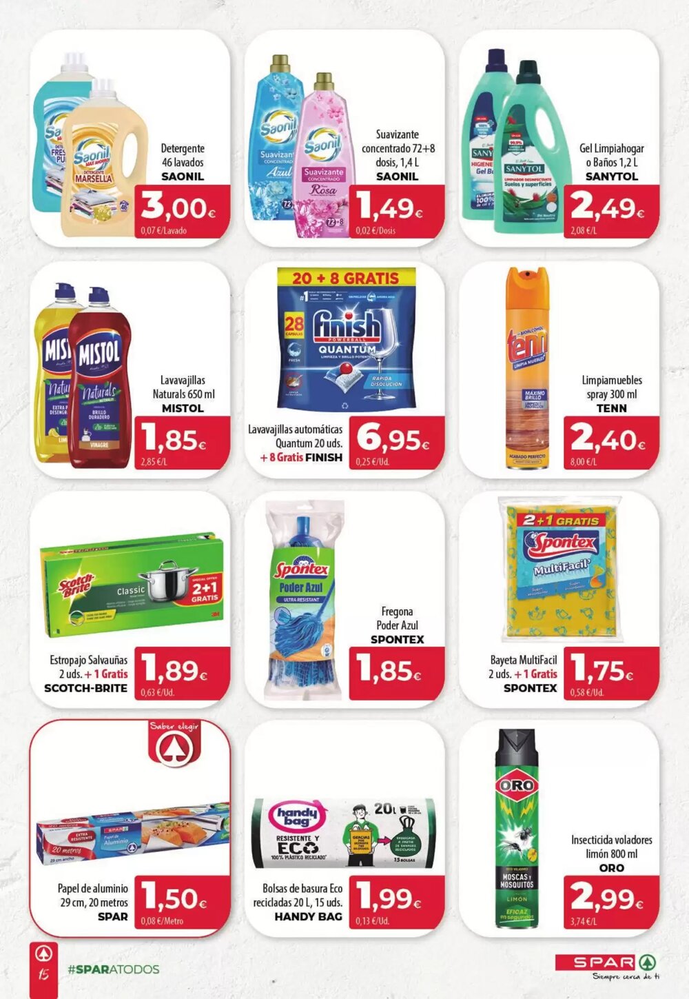 Folleto promocional de Spar Tenerife válido desde el 22/01/2026 - Página 15.