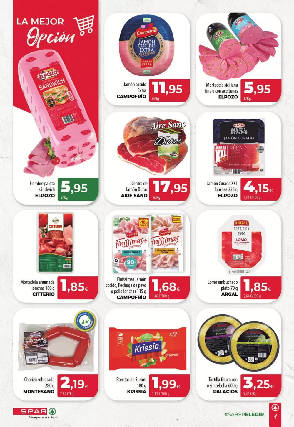 Folleto promocional de Spar Tenerife válido desde el 22/01/2026 - Página 4.