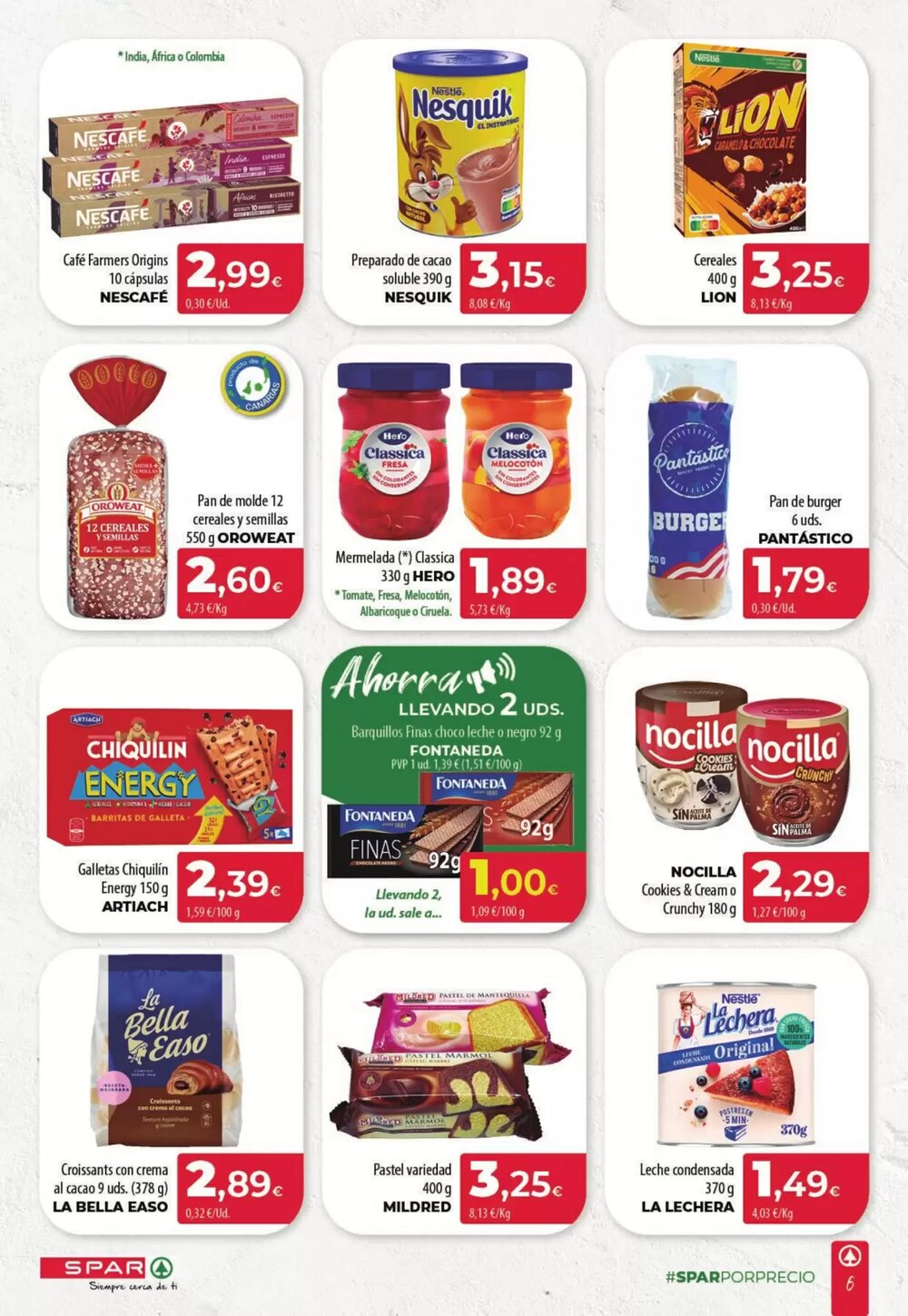 Folleto promocional de Spar Tenerife válido desde el 22/01/2026 - Página 6.