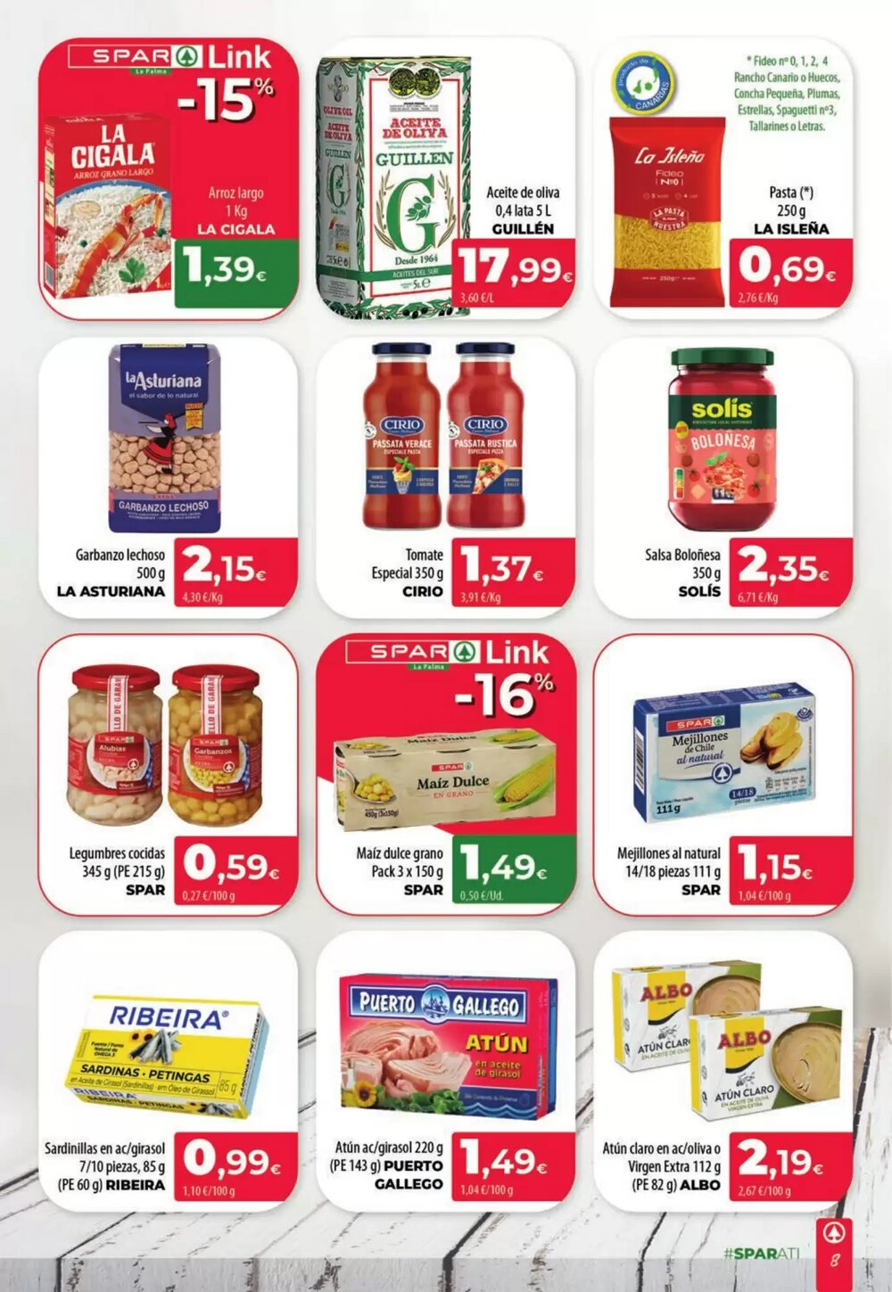 Folleto promocional de Spar La Palma válido desde el 22/01/2026 - Página 8.