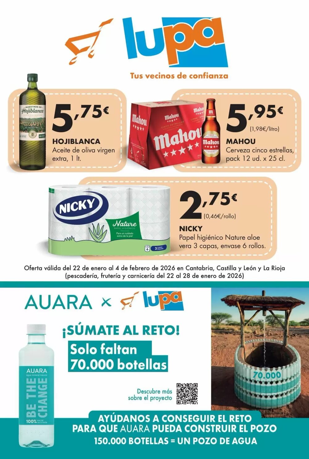 Folleto promocional de Lupa válido desde el 22/01/2026 - Página 1.