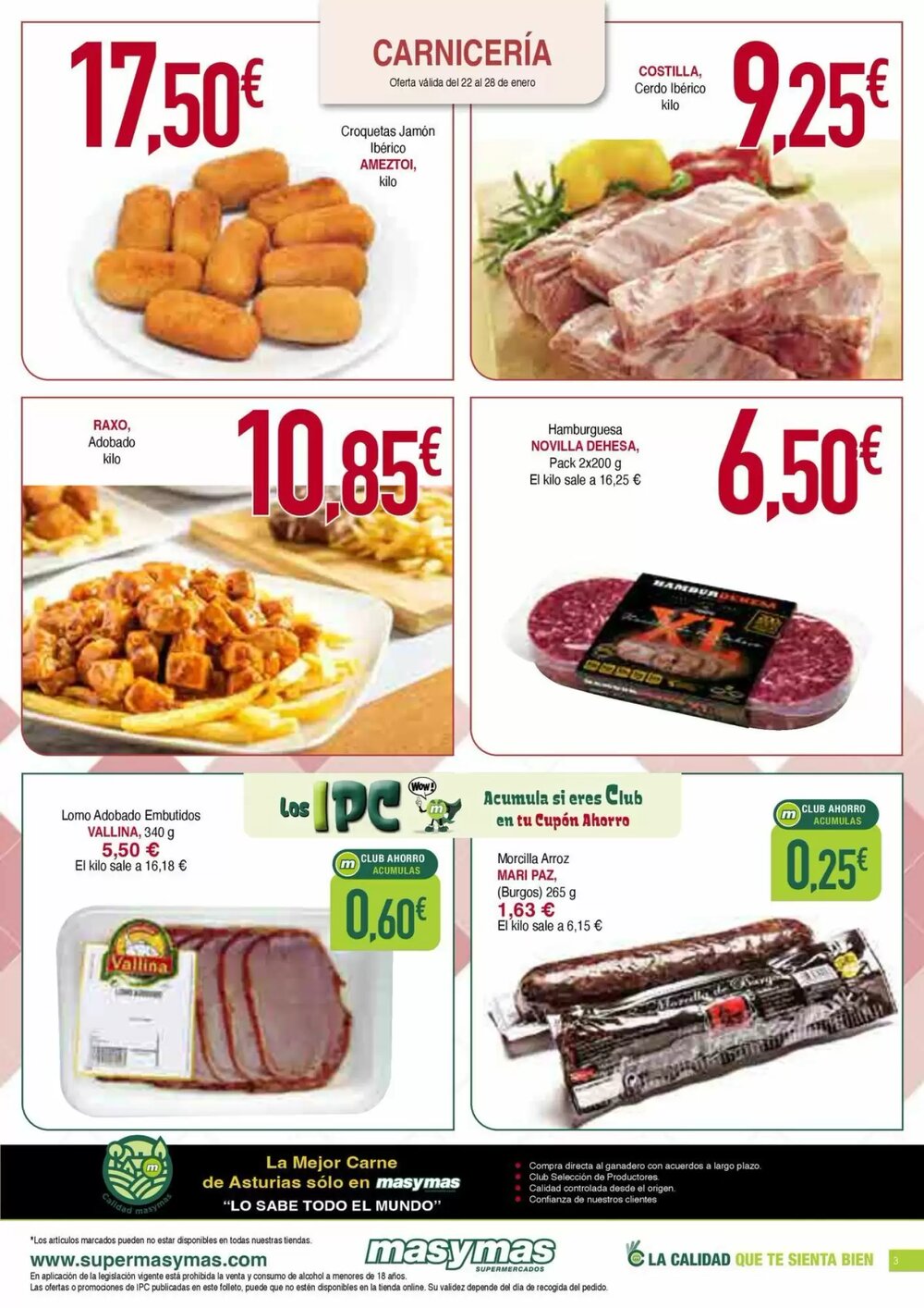 Folleto promocional de Masymas válido desde el 22/01/2026 - Página 3.