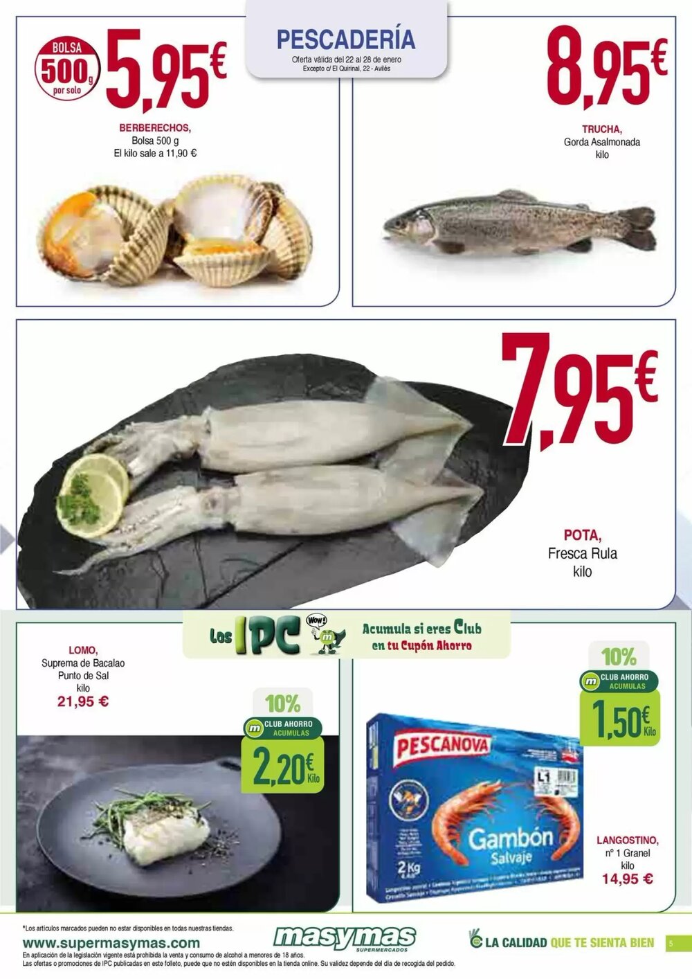 Folleto promocional de Masymas válido desde el 22/01/2026 - Página 5.