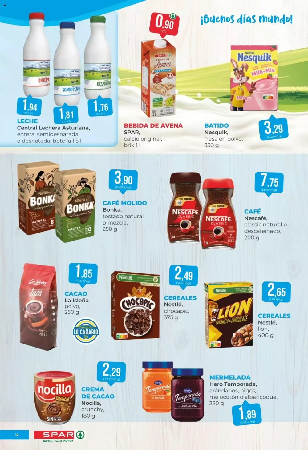 Folleto promocional de SPAR Gran Canaria válido desde el 23/01/2026 - Página 12.