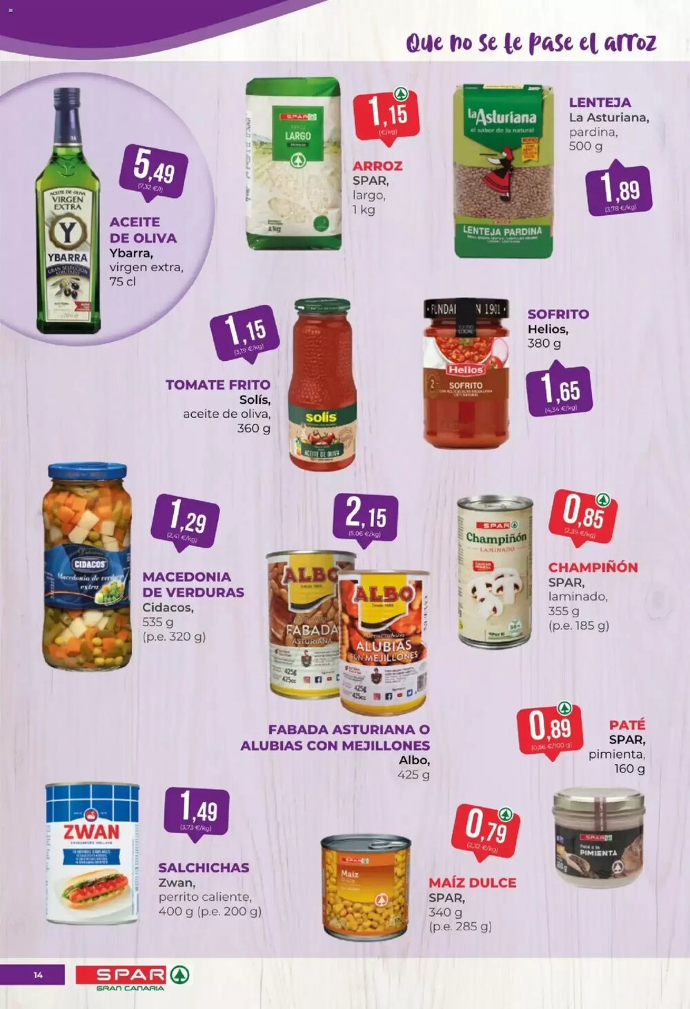 Folleto promocional de SPAR Gran Canaria válido desde el 23/01/2026 - Página 14.