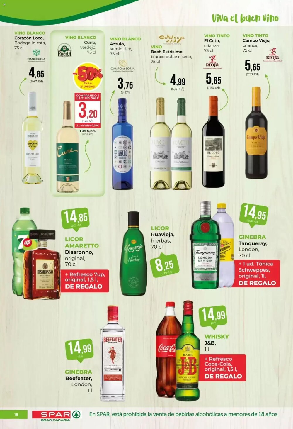 Folleto promocional de SPAR Gran Canaria válido desde el 23/01/2026 - Página 18.