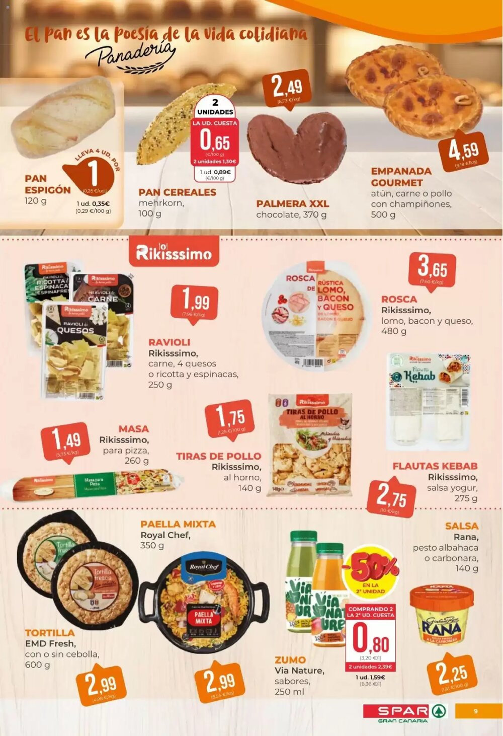 Folleto promocional de SPAR Gran Canaria válido desde el 23/01/2026 - Página 9.
