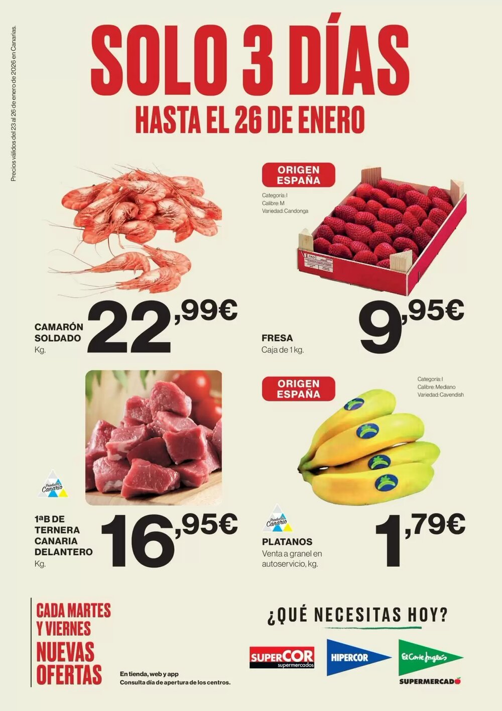 Folleto promocional de Supercor válido desde el 23/01/2026 - Página 1.