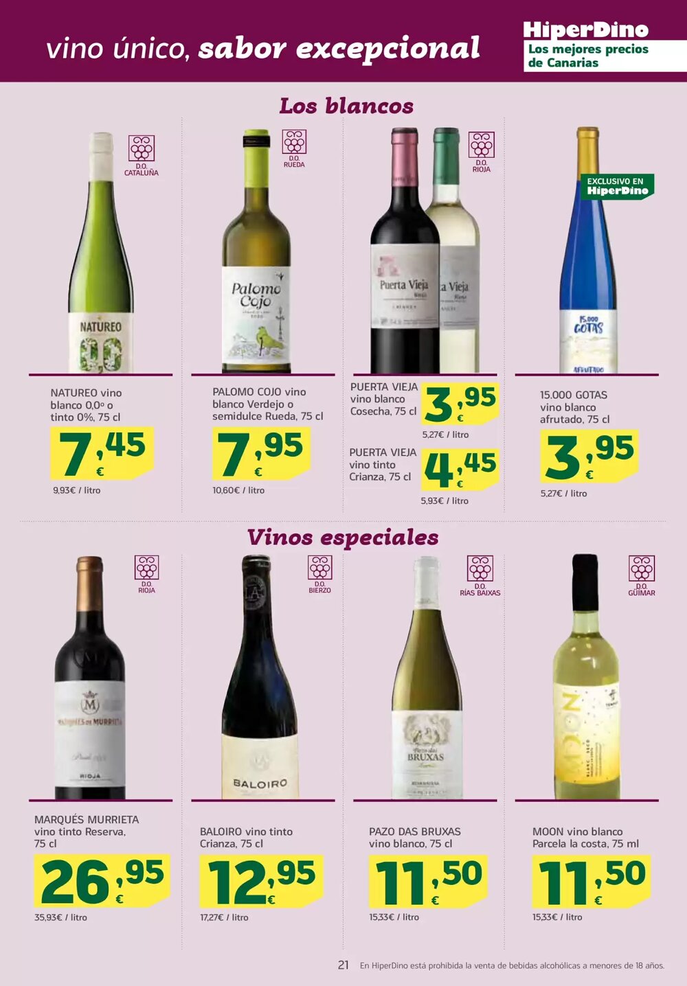 Folleto promocional de HiperDino válido desde el 23/01/2026 - Página 21.