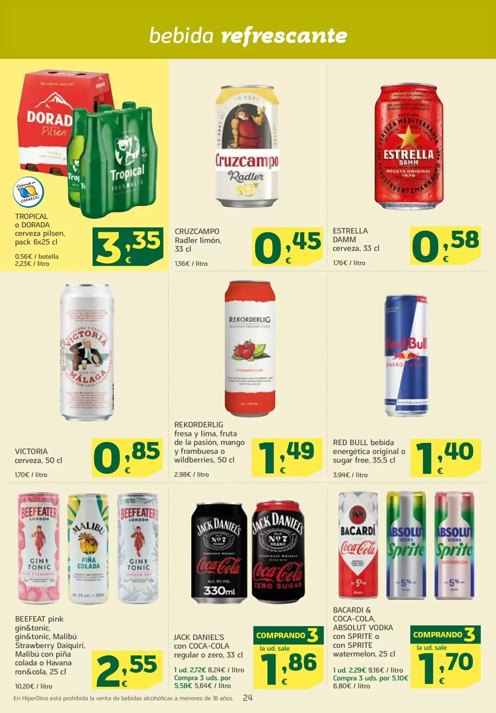 Folleto promocional de HiperDino válido desde el 23/01/2026 - Página 24.