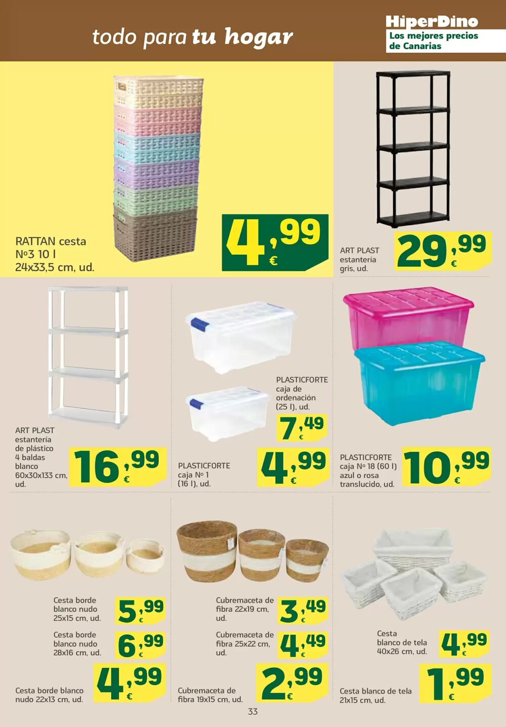 Folleto promocional de HiperDino válido desde el 23/01/2026 - Página 33.