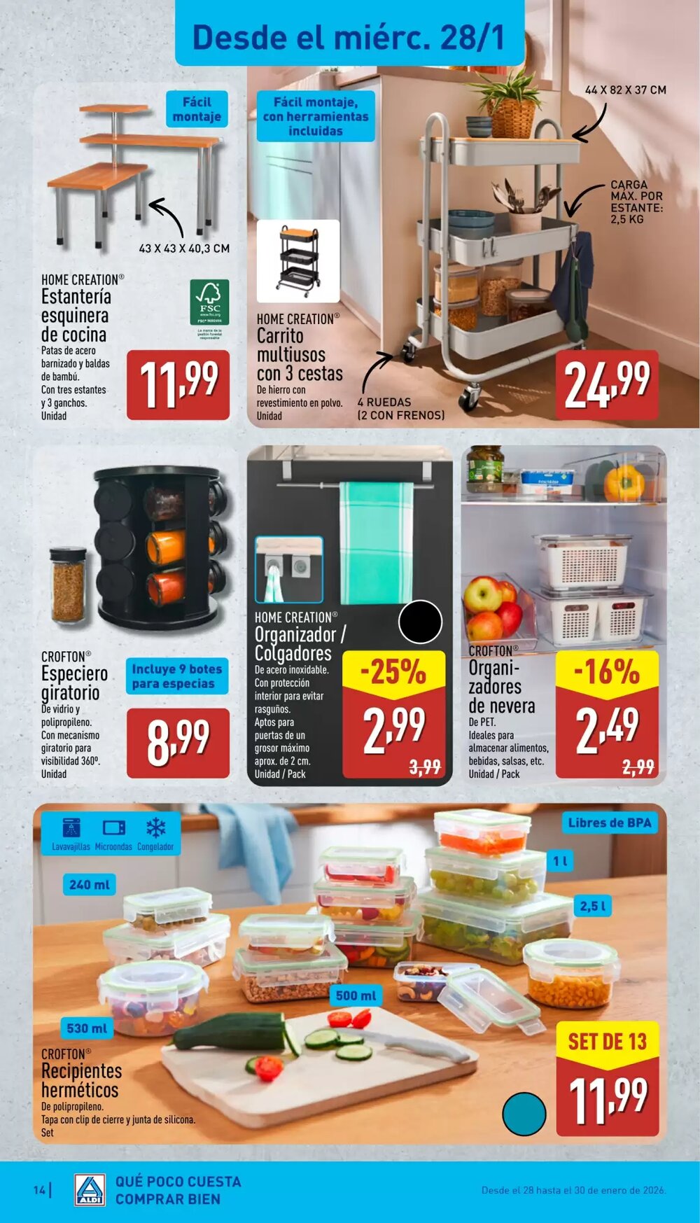 Folleto promocional de ALDI válido desde el 26/01/2026 - Página 14.