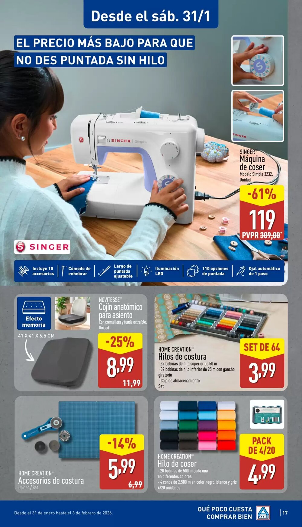 Folleto promocional de ALDI válido desde el 26/01/2026 - Página 17.