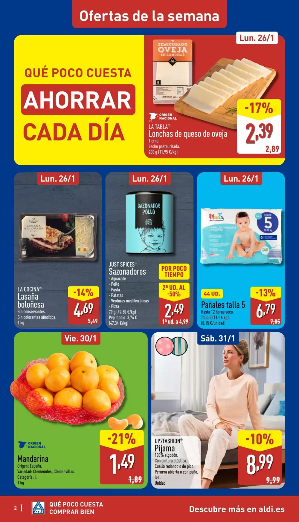 Folleto promocional de ALDI válido desde el 26/01/2026 - Página 2.