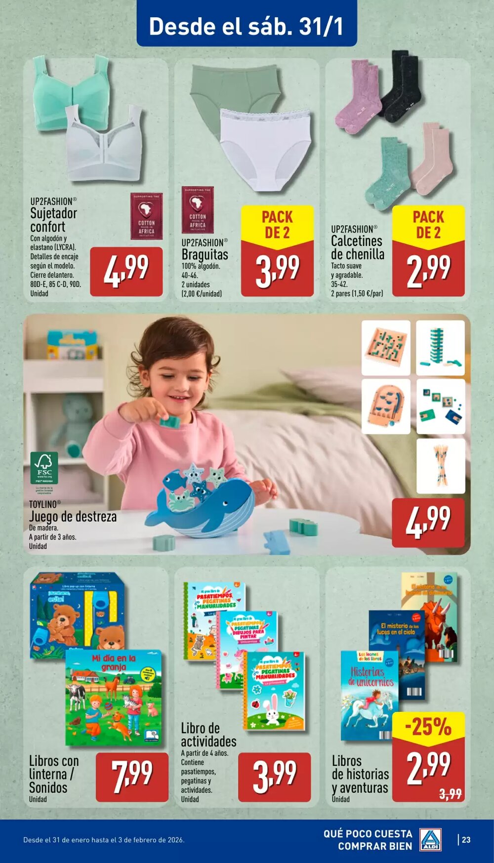 Folleto promocional de ALDI válido desde el 26/01/2026 - Página 23.