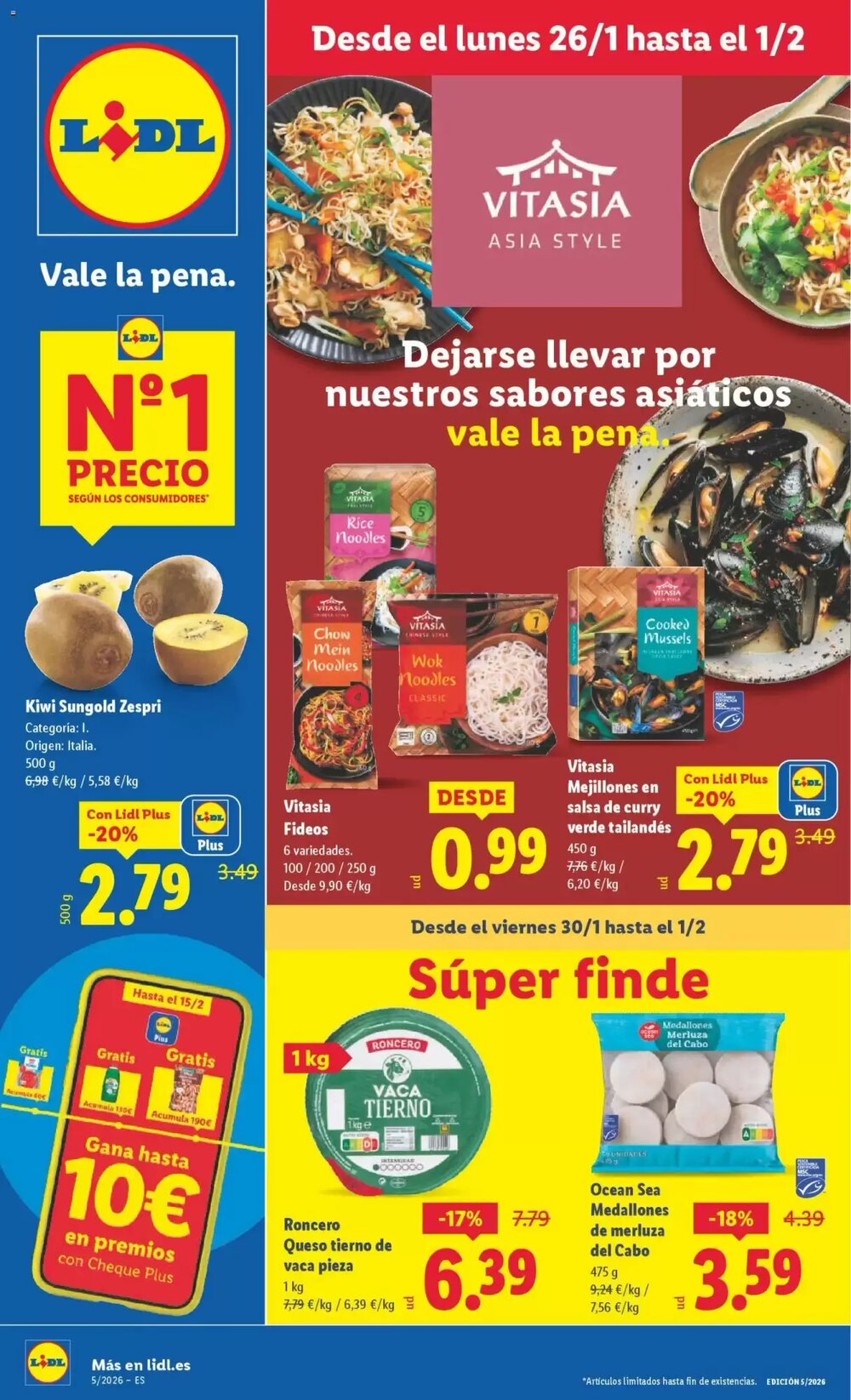 Folleto promocional de Lidl válido desde el 26/01/2026 - Página 1.