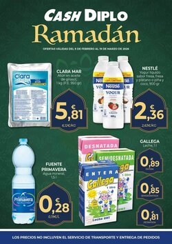 Folleto promocional de CashDiplo válido desde el 09/02/2026