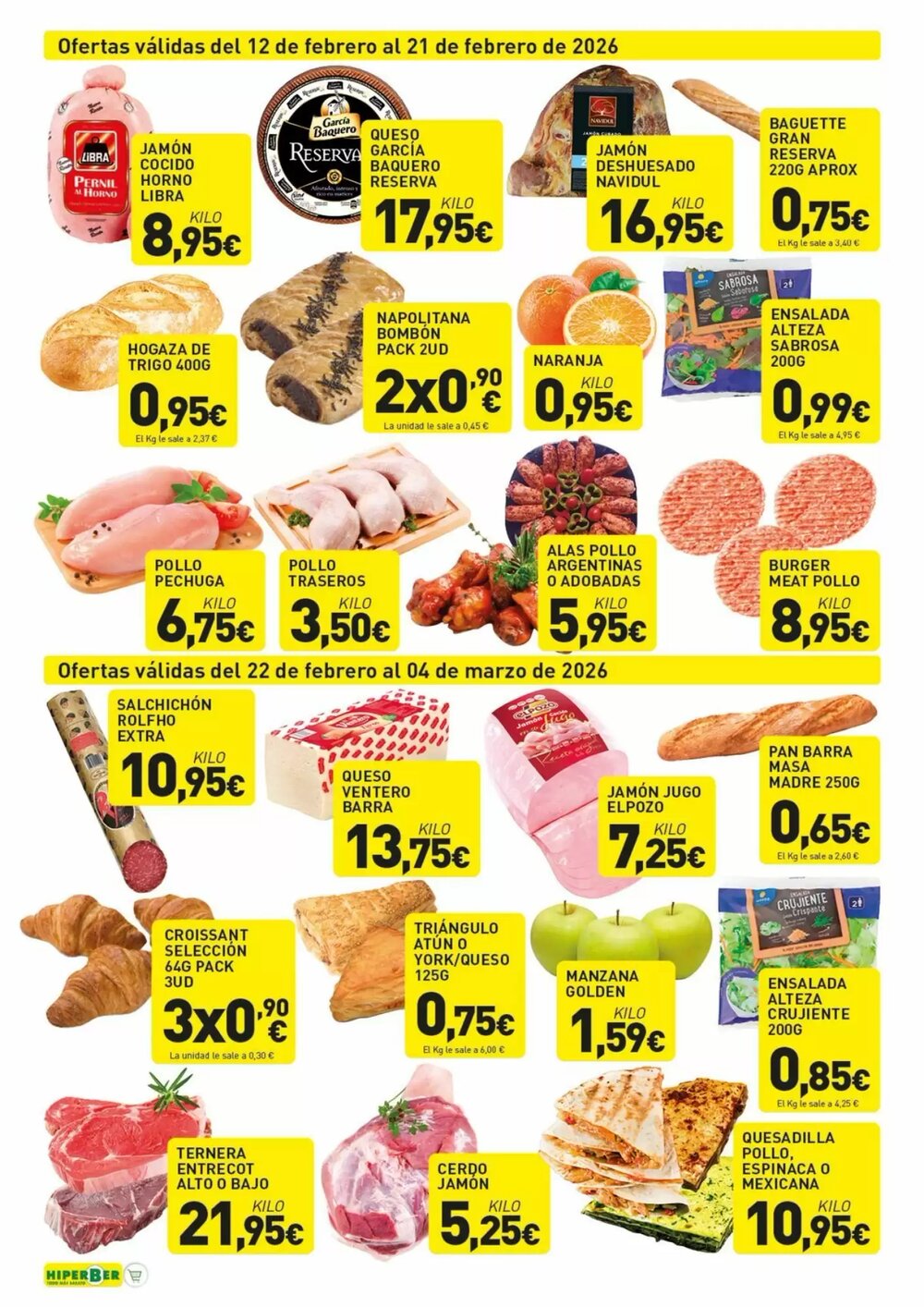 Folleto promocional de Hiperber válido desde el 12/02/2026 - Página 2.