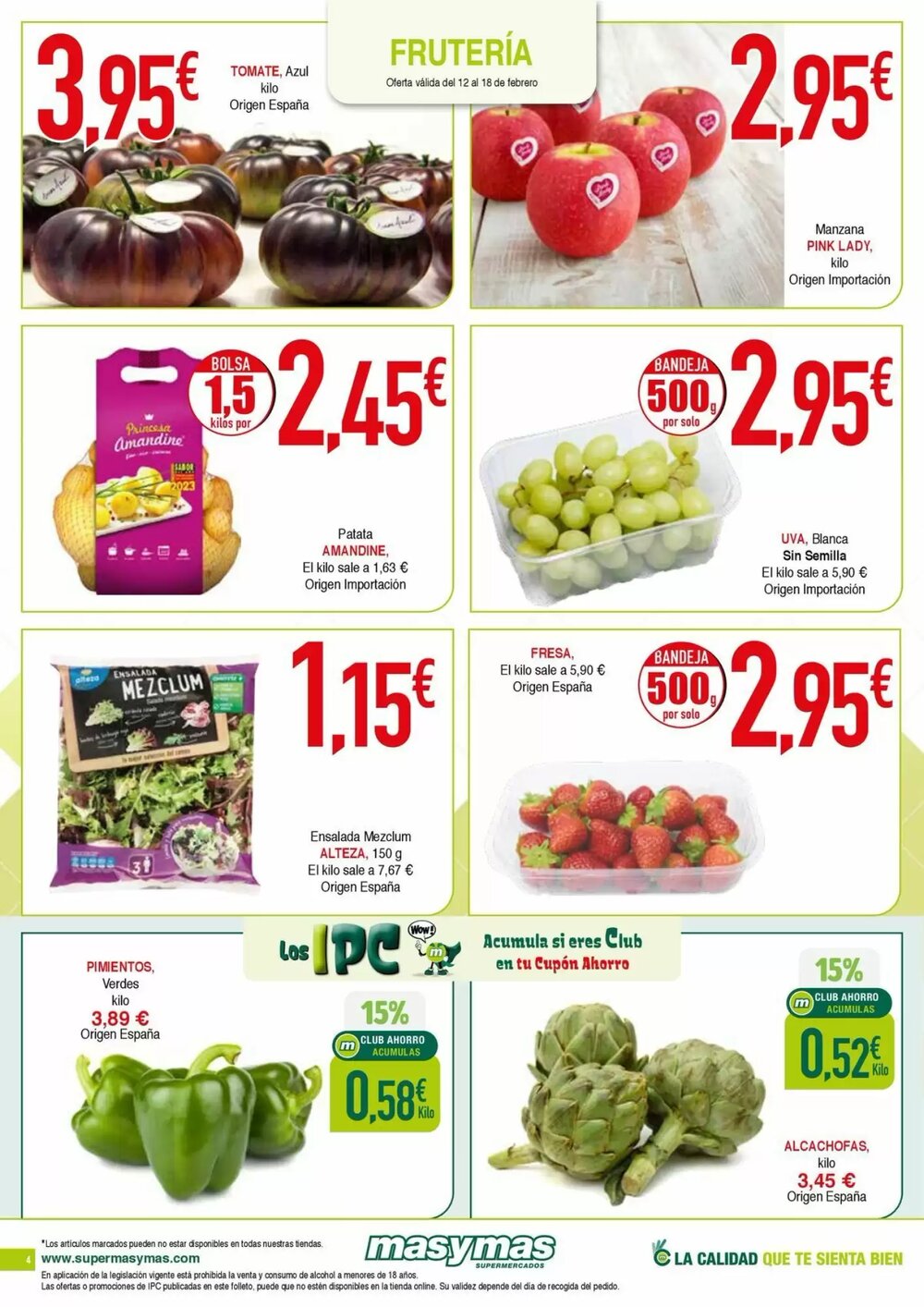 Folleto promocional de Masymas válido desde el 12/02/2026 - Página 4.