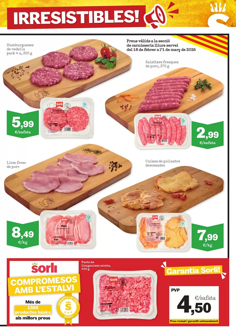 Folleto promocional de Sorli válido desde el 18/02/2026 - Página 5.