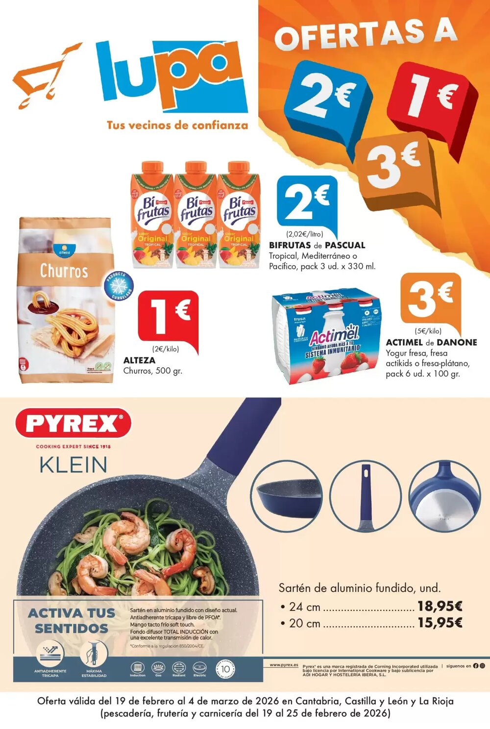 Folleto promocional de Lupa válido desde el 18/02/2026 - Página 1.
