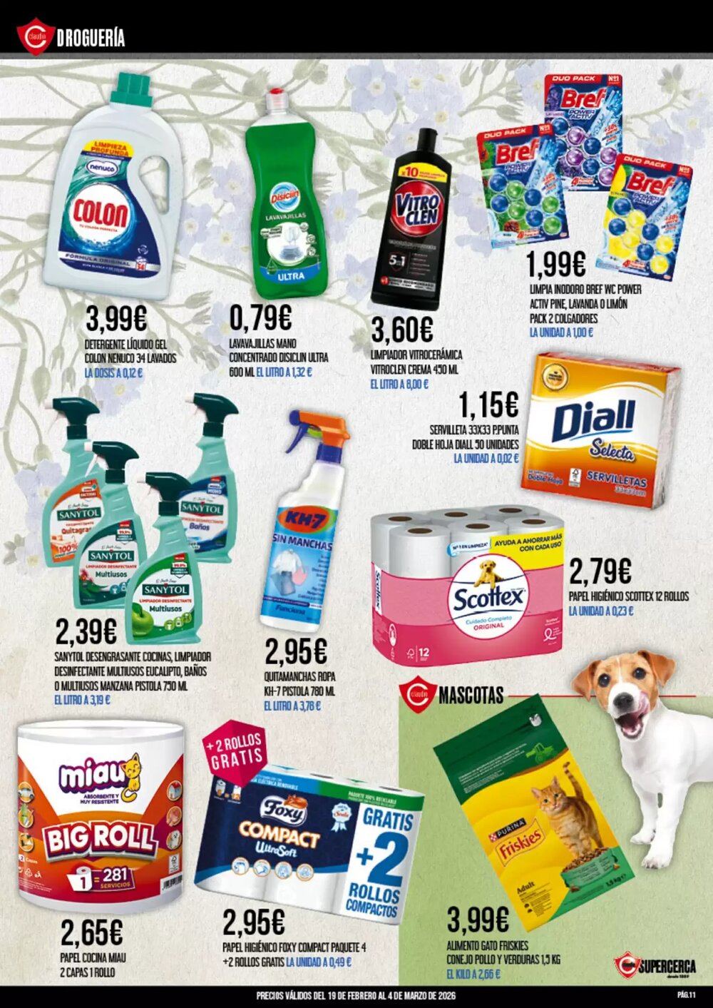 Folleto promocional de Claudio válido desde el 19/02/2026 - Página 11.