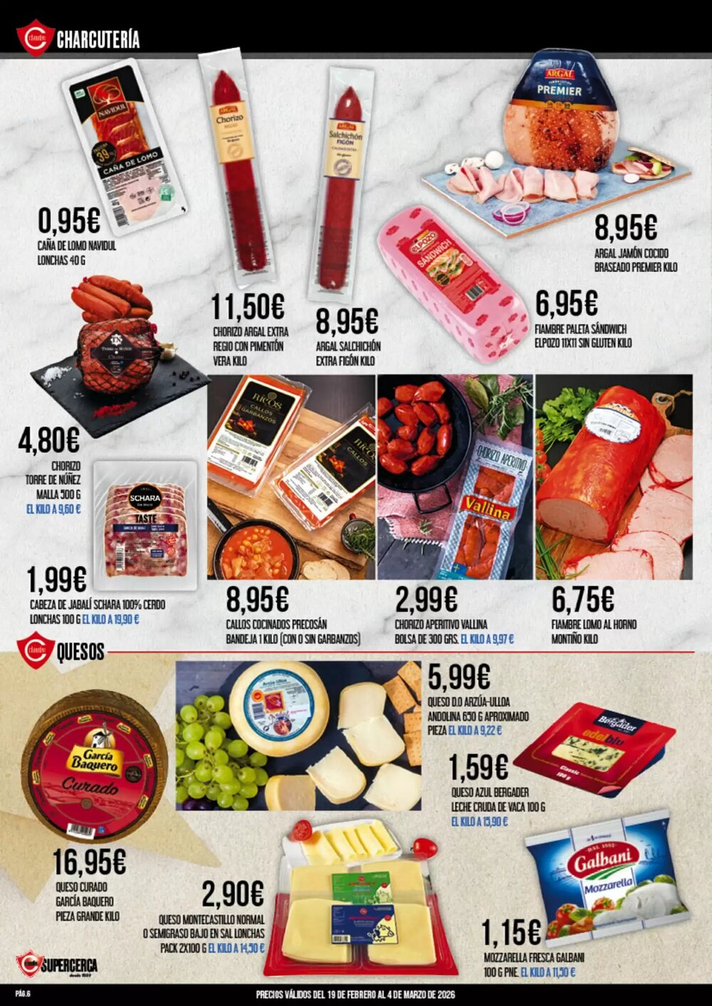 Folleto promocional de Claudio válido desde el 19/02/2026 - Página 6.