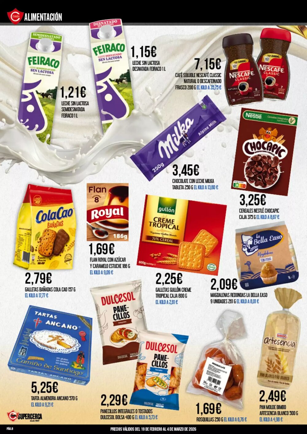 Folleto promocional de Claudio válido desde el 19/02/2026 - Página 8.