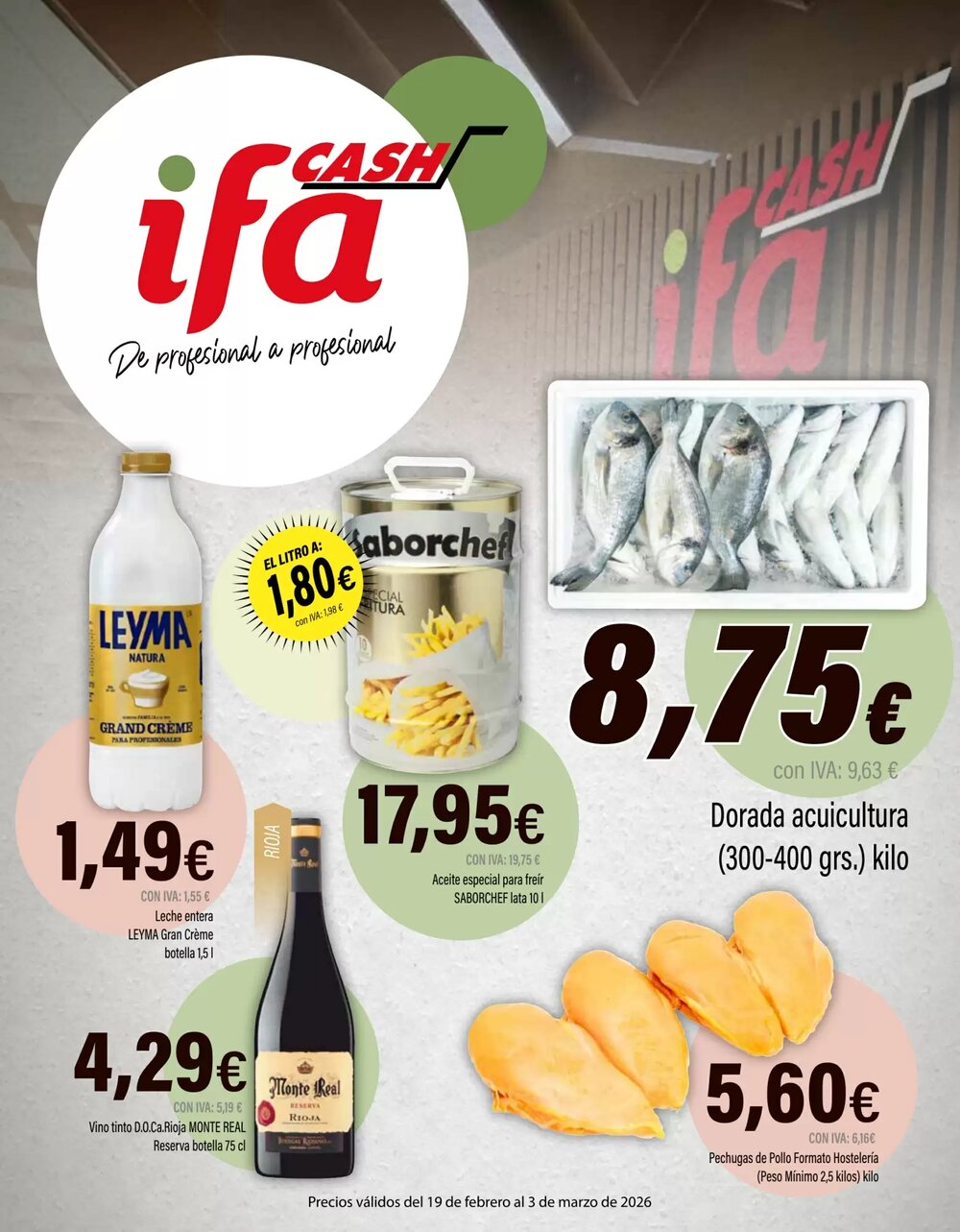 Folleto promocional de Cash Ifa válido desde el 19/02/2026 - Página 1.