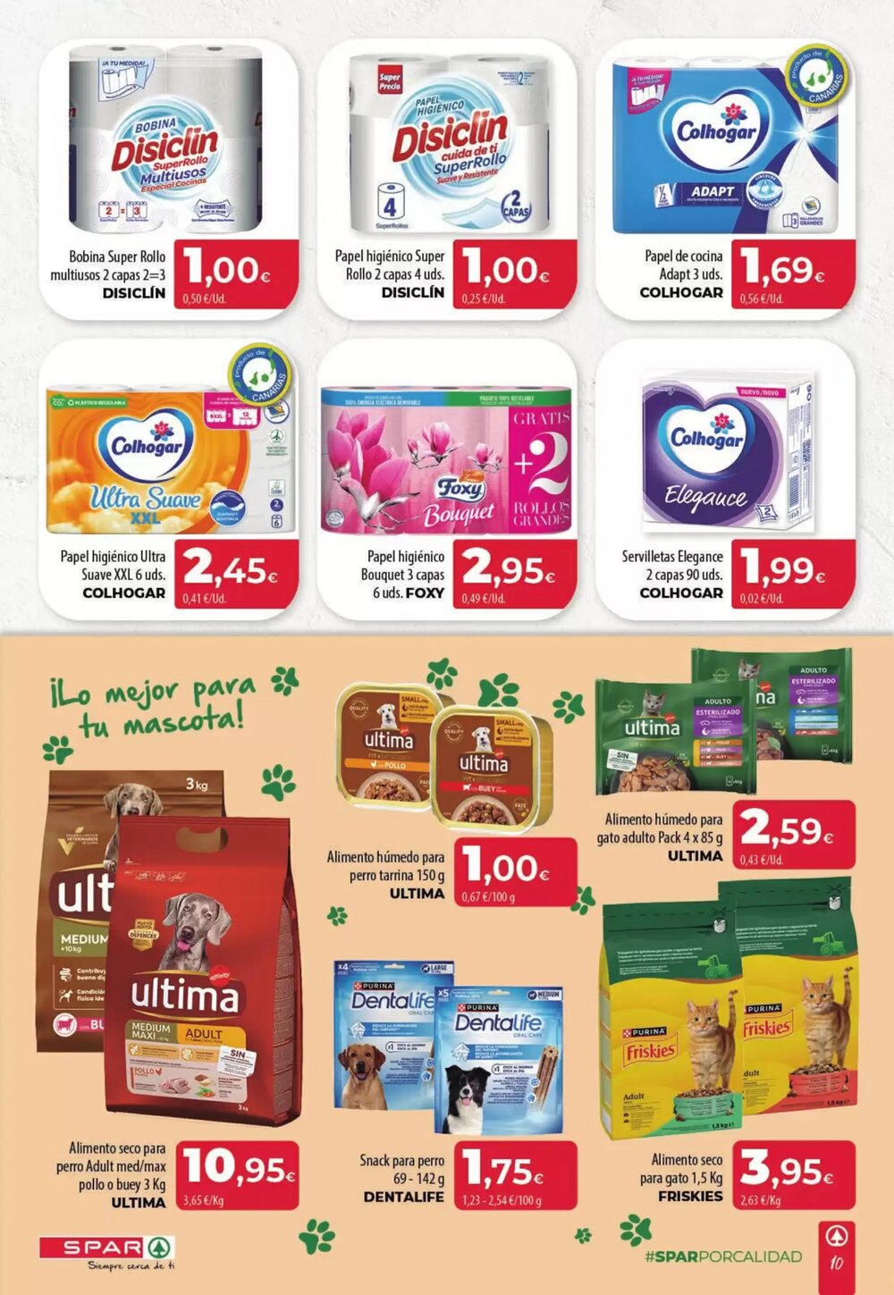 Folleto promocional de Spar Tenerife válido desde el 19/02/2026 - Página 10.