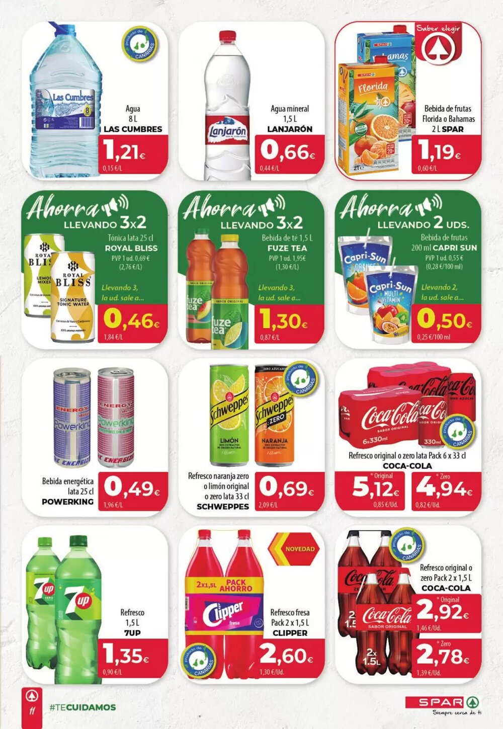 Folleto promocional de Spar Tenerife válido desde el 19/02/2026 - Página 11.