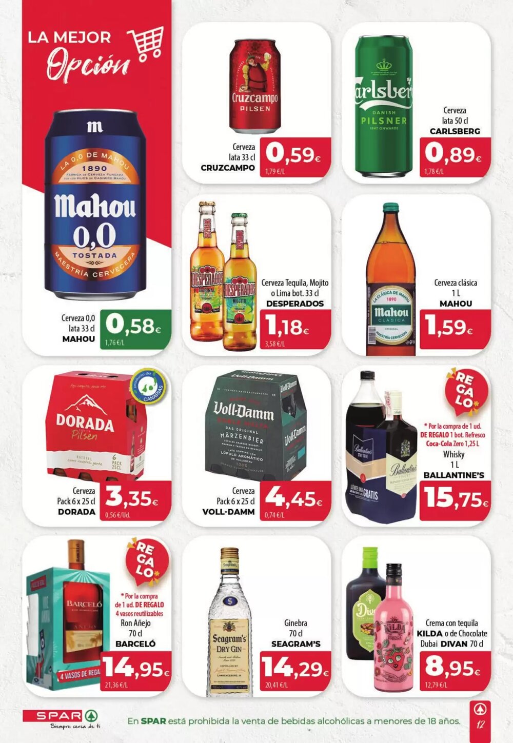 Folleto promocional de Spar Tenerife válido desde el 19/02/2026 - Página 12.