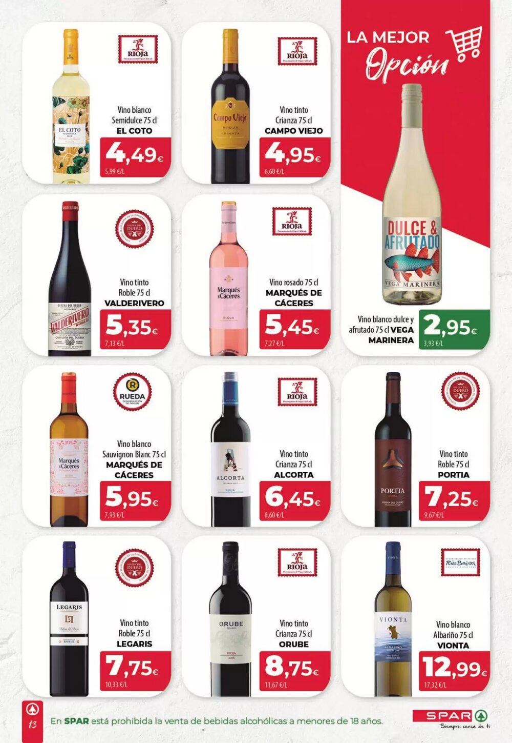 Folleto promocional de Spar Tenerife válido desde el 19/02/2026 - Página 13.