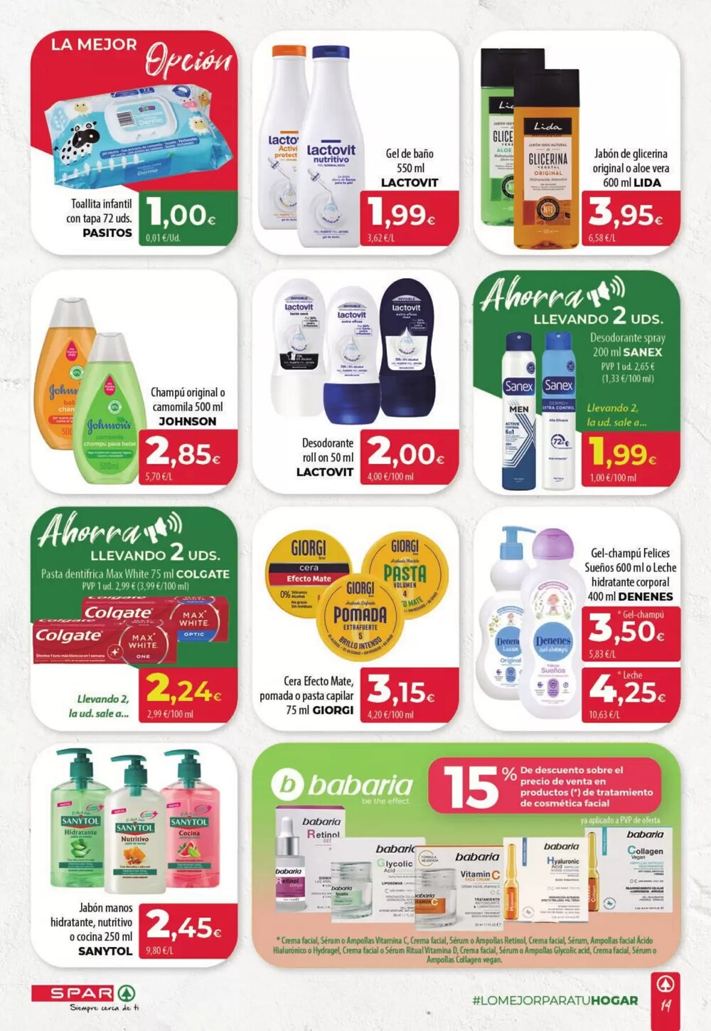 Folleto promocional de Spar Tenerife válido desde el 19/02/2026 - Página 14.