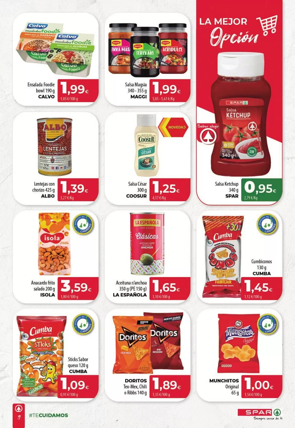 Folleto promocional de Spar Tenerife válido desde el 19/02/2026 - Página 9.