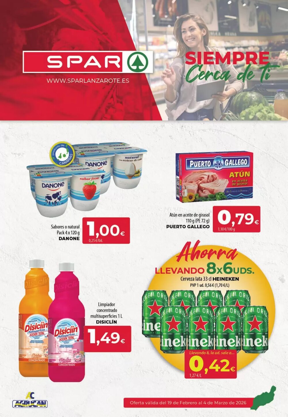 Folleto promocional de Spar válido desde el 19/02/2026 - Página 1.