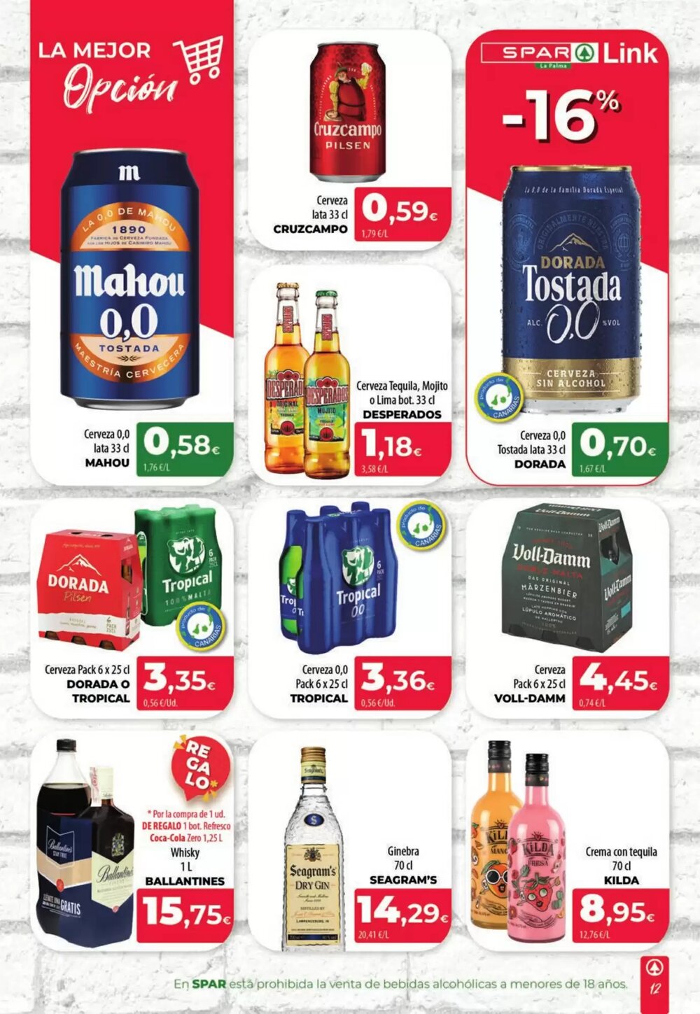 Folleto promocional de Spar La Palma válido desde el 19/02/2026 - Página 12.