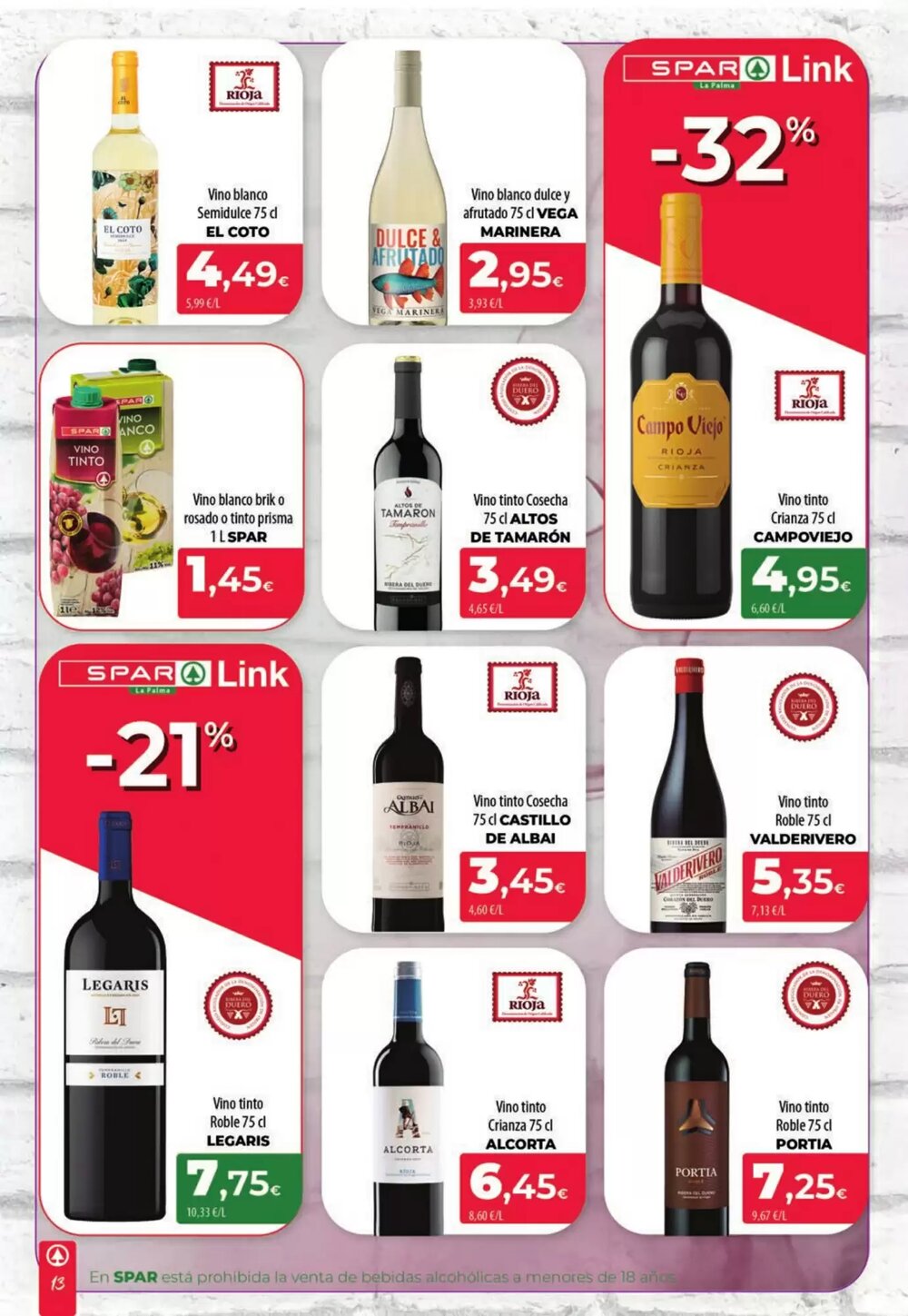 Folleto promocional de Spar La Palma válido desde el 19/02/2026 - Página 13.
