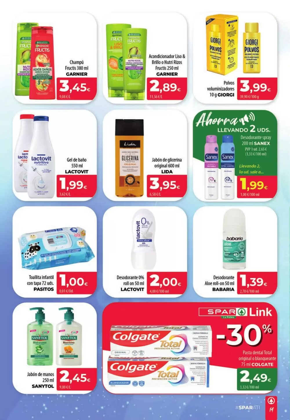 Folleto promocional de Spar La Palma válido desde el 19/02/2026 - Página 14.
