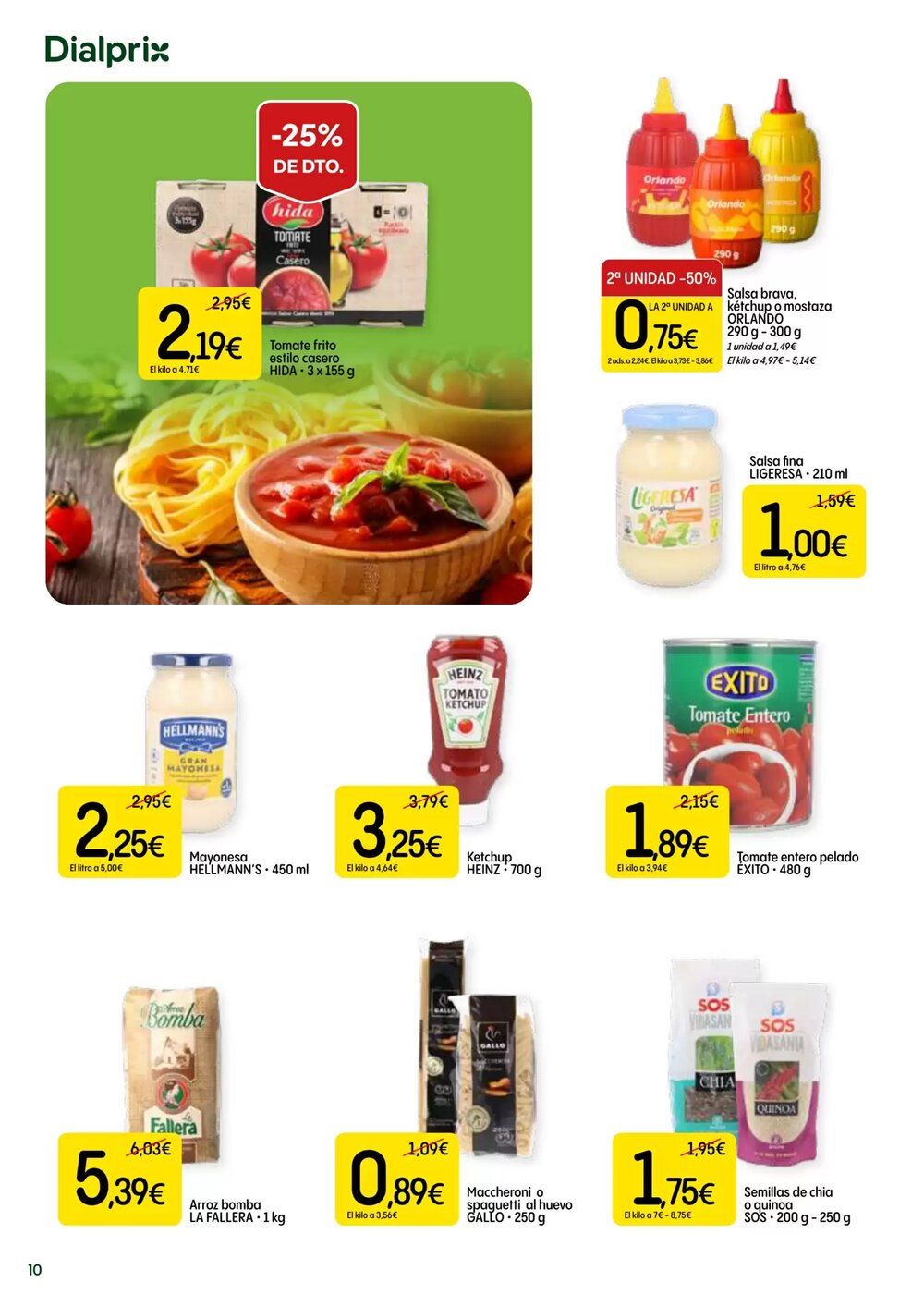 Folleto promocional de Dialprix válido desde el 19/02/2026 - Página 10.